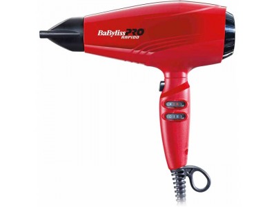 BaByliss PRO BAB7000IRE Rapido Ferrari - Профессиональный фен для волос Рапидо Феррари Красный 2200 Вт
