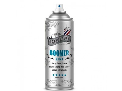 BeardBurys Boomer Hair Spray 2 in 1 - Лак для укладки Экстра сильной фиксации 400мл