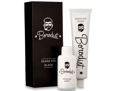 Borodist Beard Dye BLACK - Краска для бороды ЧЁРНАЯ 50гр