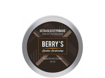 Brelil Professional Berry's Glossy Pomade - Моделирующая паста (помада) для волос с ультраблеском 50мл