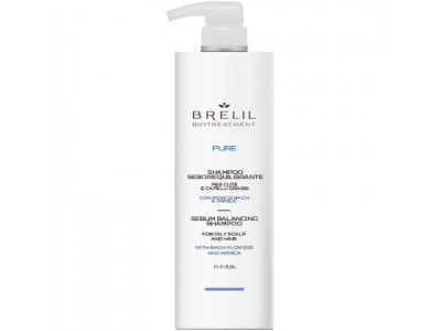 Brelil Professional Biotreatment Pure Sebum Balancing Shampoo - Шампунь для жирных волос 1000мл
