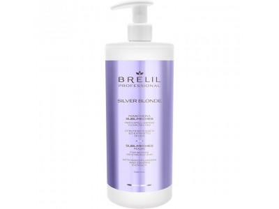 Brelil Professional Biotreatment Silver Blonde Mask - Маска для светлых, мелированных и седых волос 1000мл