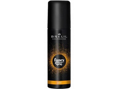 Brelil Professional Colorianne Fansy Glitter Spray - Фантазийные спрей-блески для волос Золото 75мл