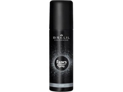 Brelil Professional Colorianne Fansy Glitter Spray - Фантазийные спрей-блески для волос Серебро 75мл