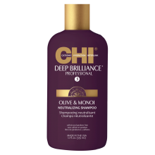 CHI Deep Brilliance Olive & Monoi Neutralizing Shampoo - Глубоко очищающий и нейтрализуйющий шампунь 355мл