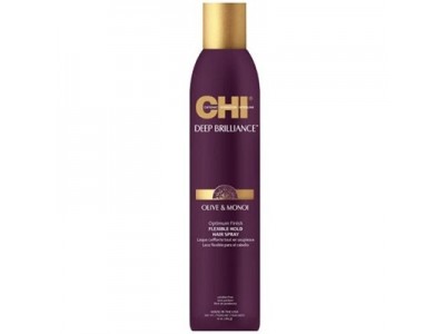 CHI Deep Brilliance Olive & Monoi Optimum Finish Flexible Hold Hair Spray - Лак для волос эла­стичной фиксации 296мл