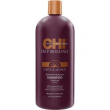 CHI Deep Brilliance Olive & Monoi Optimum Moisture Shampo - Увлажняющий шампунь для поврежденных волос 946мл