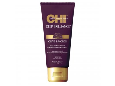 CHI Deep Brilliance Olive & Monoi Optimum Protein Masque - Протеиновая маска для волос 236мл