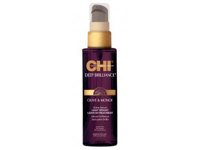 CHI Deep Brilliance Olive & Monoi Shine Serum - Несмываемая сыворотка для волос 177мл