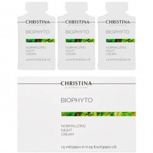 Christina Bio Phyto Normalizing Night Cream - Нормализующий ночной крем 30 х 1.5мл