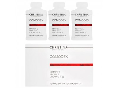 Christina Comodex Mattify & Protect Cream SPF15 - Матирующий защитный крем СЗФ 15, 30 х 1.5мл
