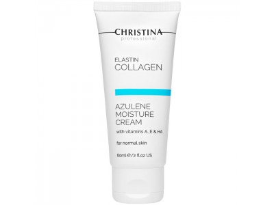 Christina Cream ElastinCollagen Azulene Moisture with Vit. A,E & HA - Увлажняющий крем с витаминами A, E и гиалуроновой кислотой для нормальной кожи 60мл