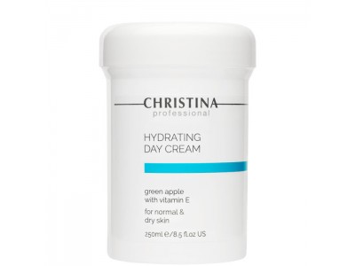 Christina Hydrating Day Cream Green Apple + Vitamin E - Увлажняющий дневной крем с витамином Е для нормальной и сухой кожи «Зеленое яблоко» 250мл