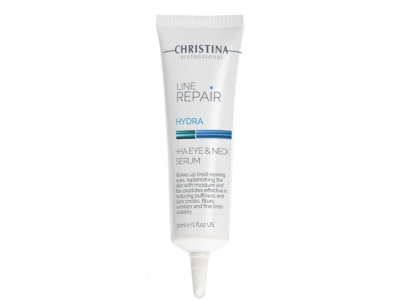 Christina Line Repair Hydra Ha Eye & Neck Serum - Сыворотка для кожи вокруг глаз и шеи с гиалуроновой кислотой 30мл
