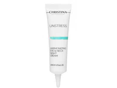 Christina Unstress Harmonizing Eye & Neck Night Cream - Ночной крем для кожи вокруг глаз и шеи 30мл