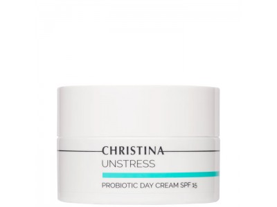 Christina Unstress Pro-Biotic Day Cream SPF15 - Дневной крем с пробиотическим действием SPF15, 50мл