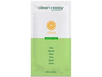 clean+easy Paraffin Wax Citrus & Aloe - Парафин для всего тела "Энергия" (цитрус и алоэ), 453гр