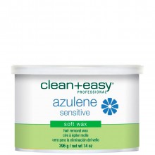 clean+easy Warm Wax Azulene - Тёплый воск в банке "Азуленовый" 396гр