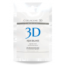 Collagene 3D Mask Aqua Balance - Проф Альгинатная маска для лица и тела с гиалуроновой кислотой 30гр
