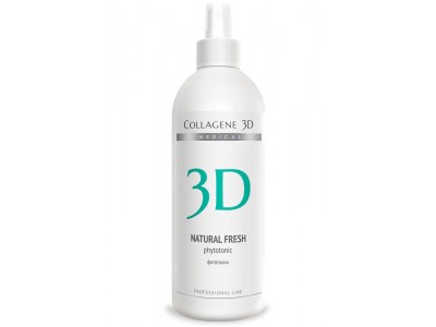 Collagene 3D Natural Fresh - Проф Фитотоник для всех типов кожи 500мл