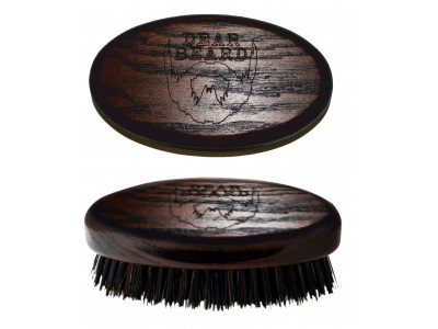 Davines Dear Beard Mini Brush - Щетка для усов и бороды из древесины венге 8 x 4см