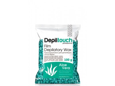 Depiltouch Advanced Film Depilatory Wax Aloe Vera - Горячий гранулированный плёночный воск Алоэ Вера 100гр