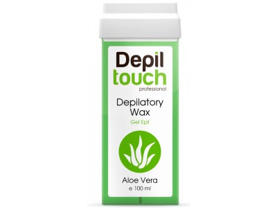 Depiltouch Depilatory Wax Gel Apil Aloe Vera - Тёплый воск для депиляции Гелевый Алоэ Вера 100мл