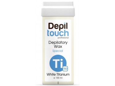 Depiltouch Depilatory Wax Special White Titanium - Тёплый воск для депиляции Специальный Белый Титан 100мл