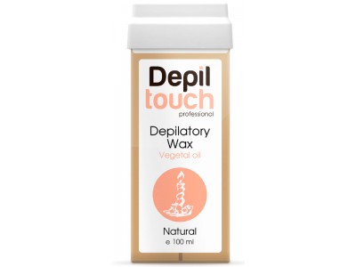 Depiltouch Depilatory Wax Vegetal Oil Natural - Тёплый воск для депиляции (мягкий) + 40С с натуральным маслом Натуральный 100мл