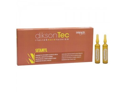 Dikson Ampoule Setamyl - Ампульное средство при любой щелочной обработке волос 12 х 12мл