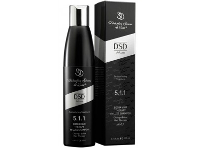 DSD de Luxe Restructuring Treatment Steel and Silk Botox Hair Therapy Shampoo 5.1.1 - Восстанавливающий шампунь БОТОКС для волос 200мл