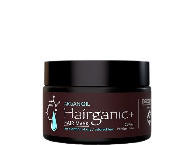 EGOMANIA Hairganic+ Argan Oil Hair Mask - Маска с маслом аргана для питания сухих окрашенных волос 250мл