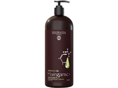 EGOMANIA Hairganic+ Burdock Seed Oil Conditioner - Кондиционер с маслом репейника для непослушных и секущихся волос 1000мл