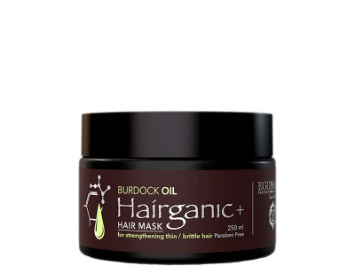 EGOMANIA Hairganic+ Burdock Seed Oil Hair Mask - Маска с маслом репейника для для непослушных и секущихся волос 250 мл