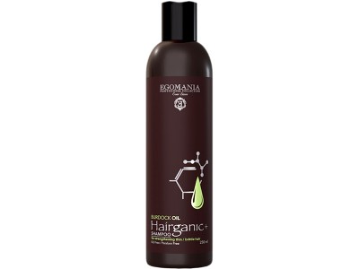 EGOMANIA Hairganic+ Burdock Seed Oil Shampoo - Шампунь с маслом репейника для непослушных и секущихся волос 250мл
