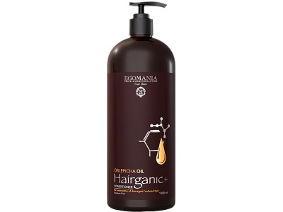 EGOMANIA Hairganic+ Oblepicha Oil Conditioner - Кондиционер с маслом облепихи для восстановления поврежденных окрашенных волос 1000мл
