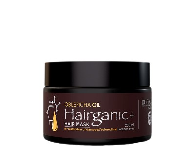 EGOMANIA Hairganic+ Oblepicha Oil Hair Mask - Маска с маслом облепихи для восстановления поврежденных окрашенных волос 250мл