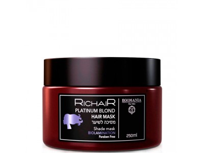 EGOMANIA Richair Platinum Blond Mask - Маска для обесцвеченных, мелированных и седых волос 250мл