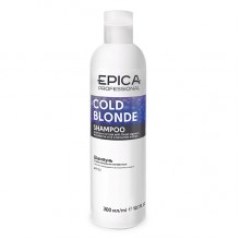 EPICA Professional Cold Blond Shampoo - Шампунь для нейтрализации жёлтого оттенка волос с маслом макадамии и экстрактом ромашки 300мл