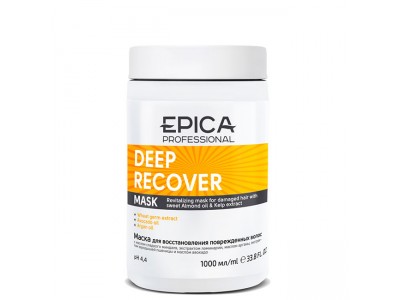 EPICA Professional Deep Recover Mask - Маска для поврежденных волос с маслом сладкого миндаля и экстрактом ламинарии 1000мл