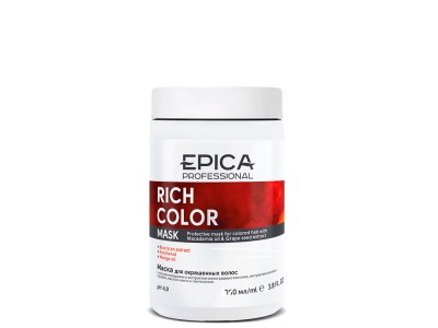 EPICA Professional Rich Color Mask - Маска для окрашенных волос с маслом макадамии и экстрактом виноградных косточек 250мл