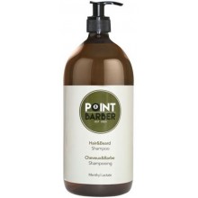 Farmagan Point Barber Hair & Beard Shampoo - Освежающий шампунь для волос и бороды 1000мл