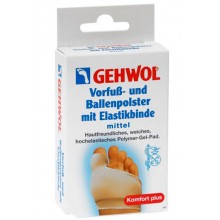 Gehwol Vorfub- and Ballenpolster mit Elastikbinde - Защитная подушка под плюсну и накладка на бол. палец из гель-полимера и эластичной ткани 1шт