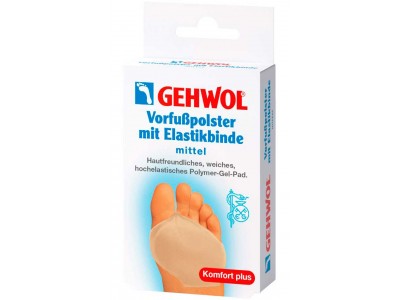 Gehwol Vorfubpolster mit Elastikbende - Защитная гель-подушка под плюсну из гель-полимера и эластичной ткани (средняя) 1шт