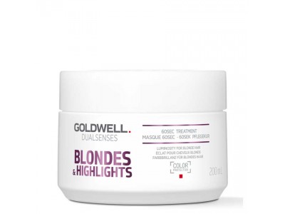 Goldwell Dualsenses Blondes & Highlights 60sec Treatment - Интенсивный уход за 60 секунд для осветленных волос 200мл