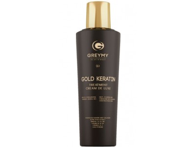 GREYMY Gold Keratin Treatment Cream De Luxe - Кератиновый крем с частицами золота 500мл
