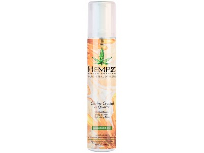Hempz Body & Hair Hydrating Mist Citrine Crystal & Quartz - Спрей увлажняющий для лица, тела и волос с мерцающим эффектом Жёлтый Кварц 150мл