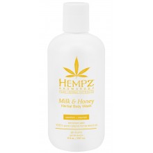 Hempz Body Wash Milk & Honey Herbal Body Wash - Гель для душа Молоко и Мёд 237мл