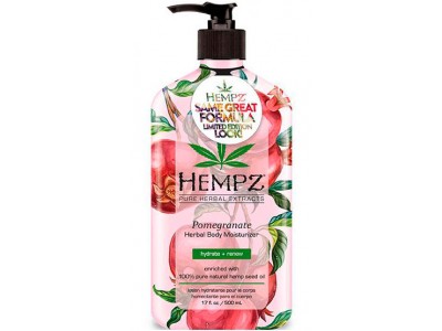 Hempz Herbal Body Moisturizer Pomegranate - Молочко увлажняющее для тела с Гранатом 500мл