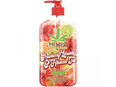 Hempz Herbal Body Moisturizer Strawberry Limeade & Hibiscus Tea - Молочко увлажняющее для тела Клубничный Лаймад и чай из Гибискуса 500мл